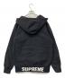 SUPREME (シュプリーム) Rib Logo Zip Up Hoodie ブラック サイズ:不明：14000円