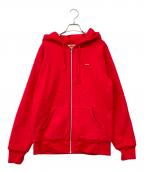 SUPREMEシュプリーム）の古着「Small Box Thermal Zip Up Small Box Thermal Zip Up floral thermal Sweat Sweat」｜レッド