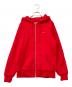 SUPREME（シュプリーム）の古着「Small Box Thermal Zip Up Small Box Thermal Zip Up floral thermal Sweat Sweat」｜レッド