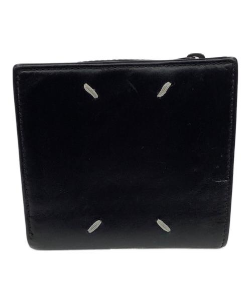 Maison Margiela（メゾンマルジェラ）Maison Margiela (メゾンマルジェラ) 4ステッチ フリップフラップウォレット ブラックの古着・服飾アイテム