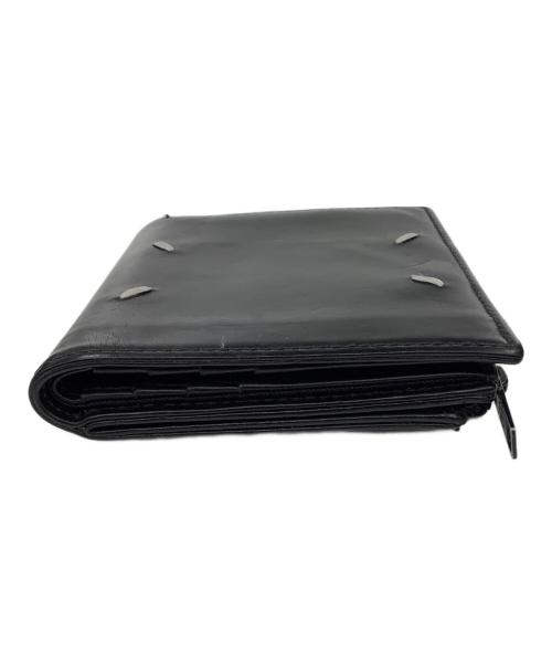 Maison Margiela（メゾンマルジェラ）Maison Margiela (メゾンマルジェラ) 4ステッチ フリップフラップウォレット ブラックの古着・服飾アイテム