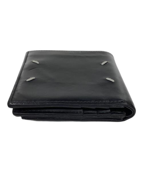 Maison Margiela（メゾンマルジェラ）Maison Margiela (メゾンマルジェラ) 4ステッチ フリップフラップウォレット ブラックの古着・服飾アイテム