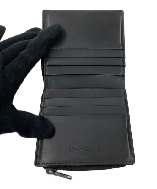 Maison Margiela（メゾンマルジェラ）Maison Margiela (メゾンマルジェラ) 4ステッチ フリップフラップウォレット ブラックの古着・服飾アイテム