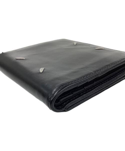 Maison Margiela（メゾンマルジェラ）Maison Margiela (メゾンマルジェラ) 4ステッチ フリップフラップウォレット ブラックの古着・服飾アイテム