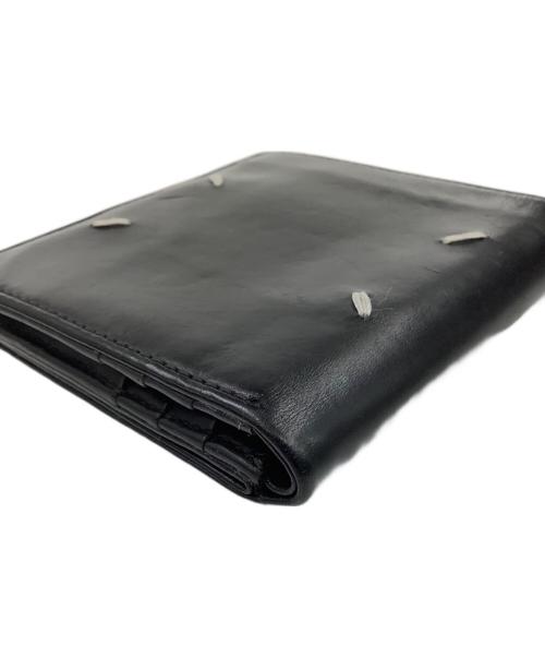 Maison Margiela（メゾンマルジェラ）Maison Margiela (メゾンマルジェラ) 4ステッチ フリップフラップウォレット ブラックの古着・服飾アイテム