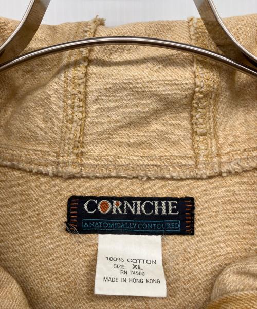 CORNICHE（コーニッシュ）CORNICHE (コーニッシュ) デニムコート ライトブラウン サイズ:XLの古着・服飾アイテム