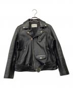 beautiful peopleビューティフルピープル）の古着「VINTAGE LEATHER RIDERS JACKET」｜ブラック