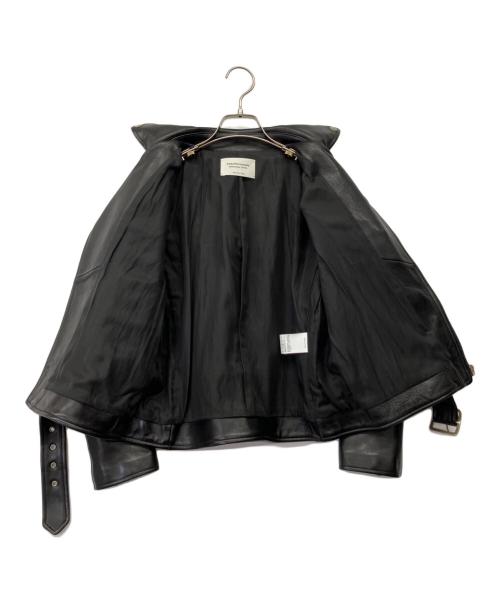 beautiful people（ビューティフルピープル）beautiful people (ビューティフルピープル) VINTAGE LEATHER RIDERS JACKET ブラック サイズ:160cmの古着・服飾アイテム