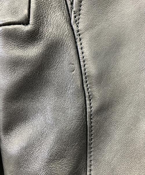 beautiful people（ビューティフルピープル）beautiful people (ビューティフルピープル) VINTAGE LEATHER RIDERS JACKET ブラック サイズ:160cmの古着・服飾アイテム