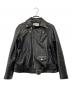 中古・古着 beautiful people (ビューティフルピープル) VINTAGE LEATHER RIDERS JACKET ブラック サイズ:160cm：36000円