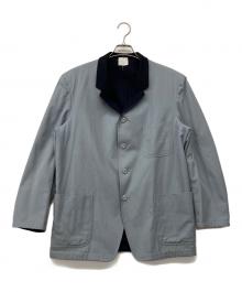 Y's for men（ワイズフォーメン）の古着「90'S リバーシブルウールジャケット」｜ライトグレー×ネイビー