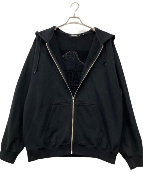 X-LARGE（エクストララージ）X-LARGE (エクストララージ) ENBOSSED OG BOX ZIP UP HOODED SWEATSHIRT ブラック サイズ:Lの古着・服飾アイテム