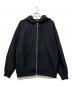 X-LARGE（エクストララージ）の古着「ENBOSSED OG BOX ZIP UP HOODED SWEATSHIRT」｜ブラック