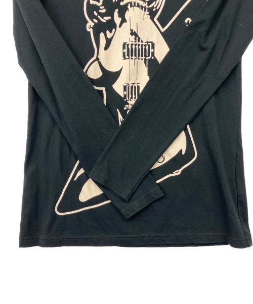 Hysteric Glamour（ヒステリックグラマー）Hysteric Glamour (ヒステリックグラマー) 長袖カットソー ブラック サイズ:FREEの古着・服飾アイテム