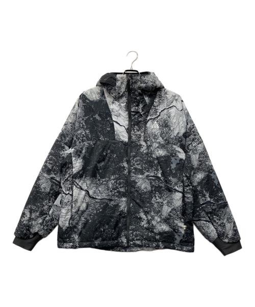 NIKE ACG（ナイキエーシージー）NIKE ACG (ナイキエーシージー) Therma-FIT ADV Allover Print Jacket ブラック×ホワイト サイズ:Lの古着・服飾アイテム
