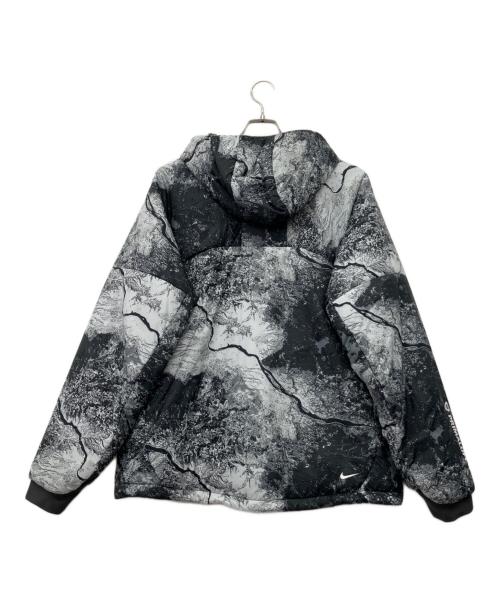 NIKE ACG（ナイキエーシージー）NIKE ACG (ナイキエーシージー) Therma-FIT ADV Allover Print Jacket ブラック×ホワイト サイズ:Lの古着・服飾アイテム
