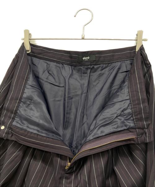 glamb（グラム）glamb (グラム) Tuck in Tuck Pants パープル サイズ:L 未使用品の古着・服飾アイテム