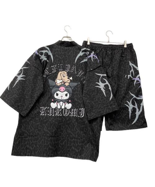GALFY（ガルフィー）GALFY (ガルフィー) クロミちゃんとGALFYの甚平 ブラック サイズ:L 未使用品の古着・服飾アイテム