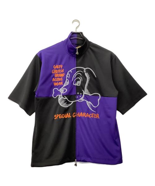GALFY（ガルフィー）GALFY (ガルフィー) セットアップジャージ ブラック×パープル サイズ:L 未使用品の古着・服飾アイテム