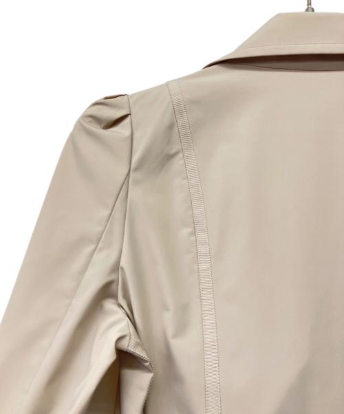FOXEY NEWYORK（フォクシーニューヨーク）FOXEY NEWYORK (フォクシーニューヨーク) ストレッチタフタ トレンチコート ベージュ サイズ:40の古着・服飾アイテム