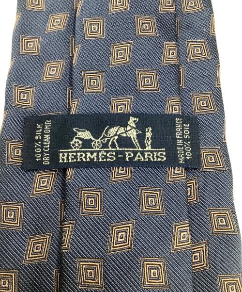 HERMES（エルメス）HERMES (エルメス) ネクタイ ネイビー サイズ:不明の古着・服飾アイテム