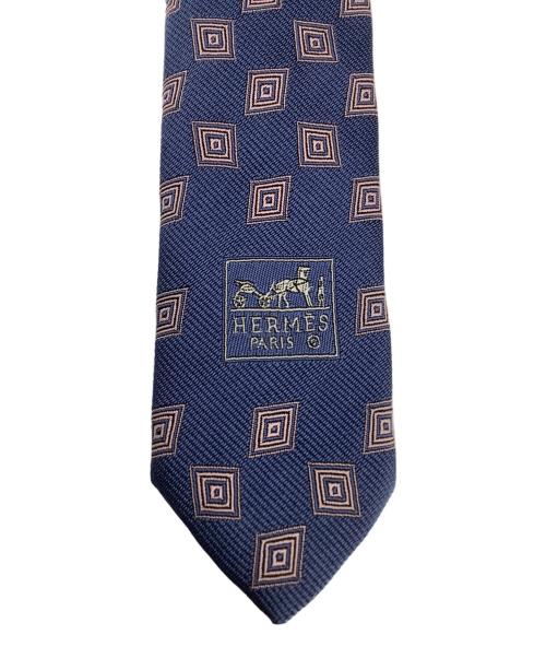 HERMES（エルメス）HERMES (エルメス) ネクタイ ネイビー サイズ:不明の古着・服飾アイテム