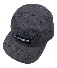 SUPREME（シュプリーム）の古着「Lasered Denim Camp Cap」｜グレー