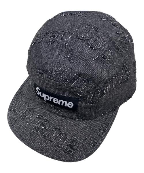 SUPREME（シュプリーム）SUPREME (シュプリーム) Lasered Denim Camp Cap グレーの古着・服飾アイテム