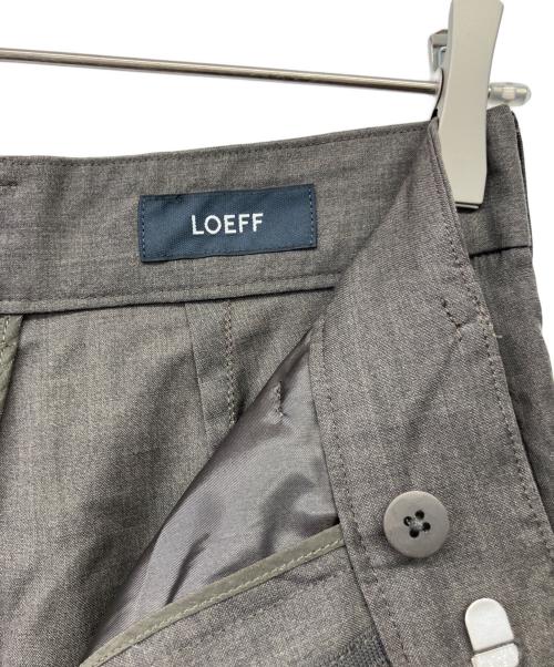 LOEFF（ロエフ）LOEFF (ロエフ) トロピカルウール ボンタン パンツ ブラウンの古着・服飾アイテム