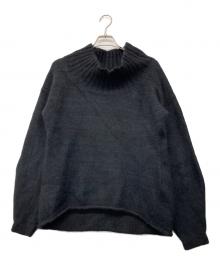 Yohji Yamamoto FEMME（ヨウジヤマモトファム）の古着「00's ウールハイネックニット」｜ブラック