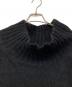 中古・古着 yohji yamamoto FEMME (ヨウジヤマモトファム) 00's ウールハイネックニット ブラック サイズ:3：12000円