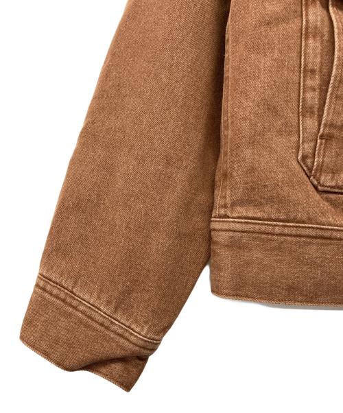 AVIREX（アヴィレックス）AVIREX (アヴィレックス) PEANUTS (ピーナッツ) AVIREX×PEANUTS DENIM WORK JACKET ブラウン サイズ:S 未使用品の古着・服飾アイテム