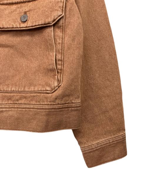 AVIREX（アヴィレックス）AVIREX (アヴィレックス) PEANUTS (ピーナッツ) AVIREX×PEANUTS DENIM WORK JACKET ブラウン サイズ:S 未使用品の古着・服飾アイテム