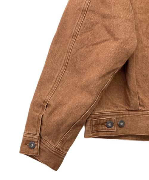 AVIREX（アヴィレックス）AVIREX (アヴィレックス) PEANUTS (ピーナッツ) AVIREX×PEANUTS DENIM WORK JACKET ブラウン サイズ:S 未使用品の古着・服飾アイテム