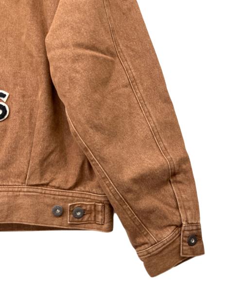 AVIREX（アヴィレックス）AVIREX (アヴィレックス) PEANUTS (ピーナッツ) AVIREX×PEANUTS DENIM WORK JACKET ブラウン サイズ:S 未使用品の古着・服飾アイテム