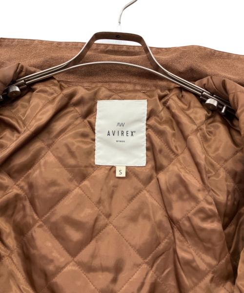 AVIREX（アヴィレックス）AVIREX (アヴィレックス) PEANUTS (ピーナッツ) AVIREX×PEANUTS DENIM WORK JACKET ブラウン サイズ:S 未使用品の古着・服飾アイテム