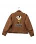 AVIREX (アヴィレックス) PEANUTS (ピーナッツ) AVIREX×PEANUTS DENIM WORK JACKET ブラウン サイズ:S 未使用品：18000円