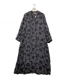 marimekko（マリメッコ）の古着「MAISOL UNIKKO DRESS MEKKO CLASSIC UNIKKO CUPRO」｜グレー