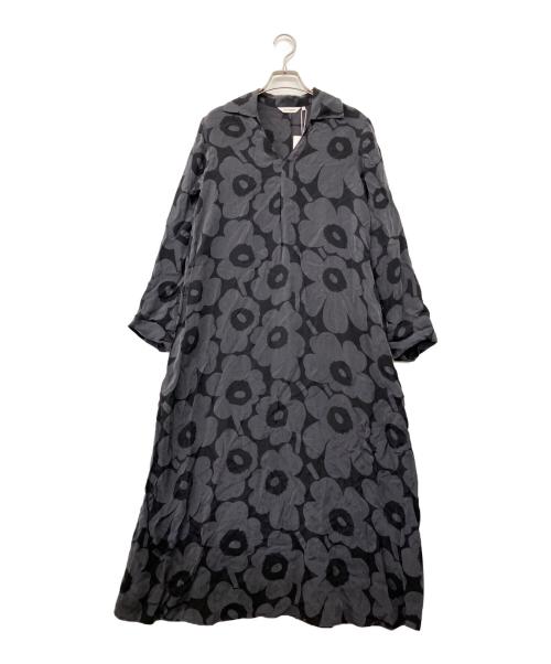 marimekko（マリメッコ）marimekko (マリメッコ) MAISOL UNIKKO DRESS MEKKO CLASSIC UNIKKO CUPRO グレー サイズ:34 未使用品の古着・服飾アイテム