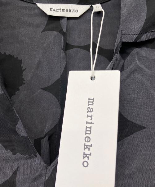 marimekko（マリメッコ）marimekko (マリメッコ) MAISOL UNIKKO DRESS MEKKO CLASSIC UNIKKO CUPRO グレー サイズ:34 未使用品の古着・服飾アイテム