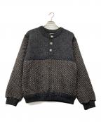 L.L.Beanエルエルビーン）の古着「80's バーズアイプルオーバーノルディックニット」｜グレー