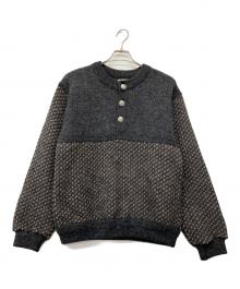 L.L.Bean（エルエルビーン）の古着「80's バーズアイプルオーバーノルディックニット」｜グレー