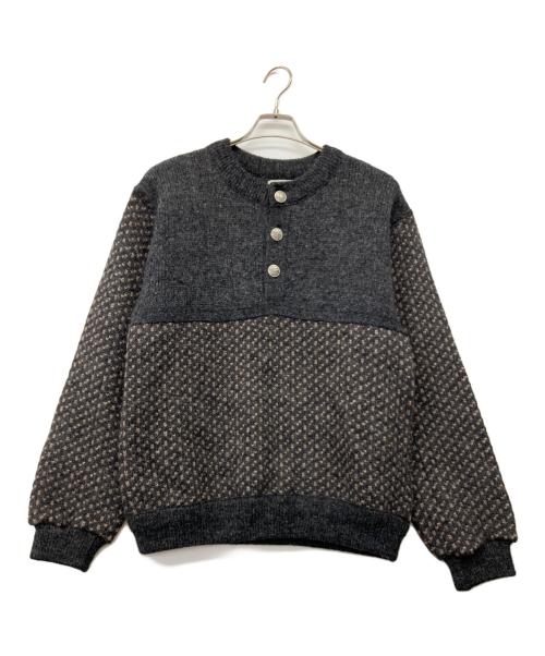 L.L.Bean（エルエルビーン）L.L.Bean (エルエルビーン) 80's バーズアイプルオーバーノルディックニット グレー サイズ:Sの古着・服飾アイテム