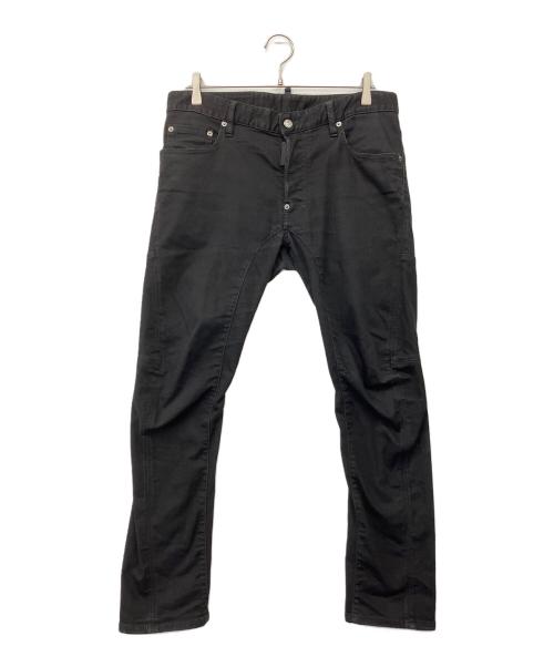 DSQUARED2（ディースクエアード）DSQUARED2 (ディースクエアード) BLACK BULL TIDY BIKER DENIM JEANS ブラック サイズ:48(M～L）の古着・服飾アイテム
