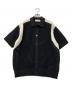 CULLNI（クルニ）の古着「Mesh Knit Short Sleeve Jacket」｜ブラック×ホワイト