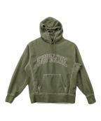 SUPREMEシュプリーム）の古着「20FW BIG STITCH HOODEDSWEATSHIRT」｜グリーン