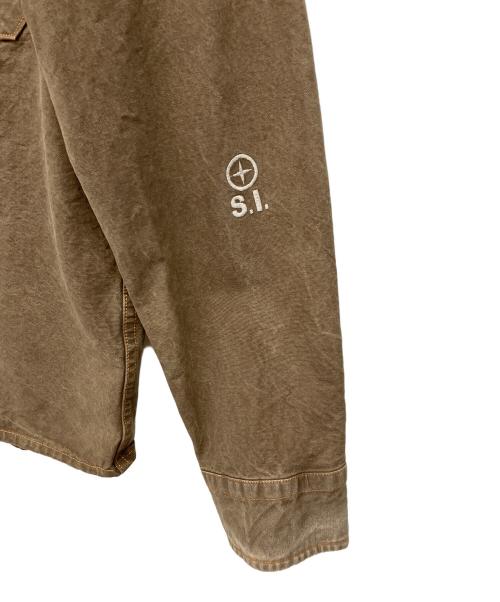 STONE ISLAND（ストーンアイランド）STONE ISLAND (ストーンアイランド) デニムシャツ カーキ サイズ:Mの古着・服飾アイテム