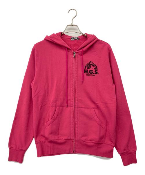 Hysteric Glamour（ヒステリックグラマー）Hysteric Glamour (ヒステリックグラマー) MAXIMUMS SOUNDSジップパーカー ショッキングピンク サイズ:Lの古着・服飾アイテム