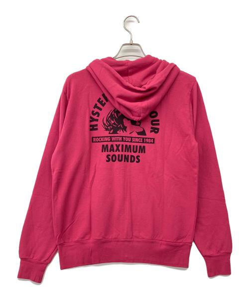 Hysteric Glamour（ヒステリックグラマー）Hysteric Glamour (ヒステリックグラマー) MAXIMUMS SOUNDSジップパーカー ショッキングピンク サイズ:Lの古着・服飾アイテム