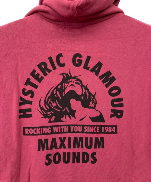Hysteric Glamour（ヒステリックグラマー）Hysteric Glamour (ヒステリックグラマー) MAXIMUMS SOUNDSジップパーカー ショッキングピンク サイズ:Lの古着・服飾アイテム